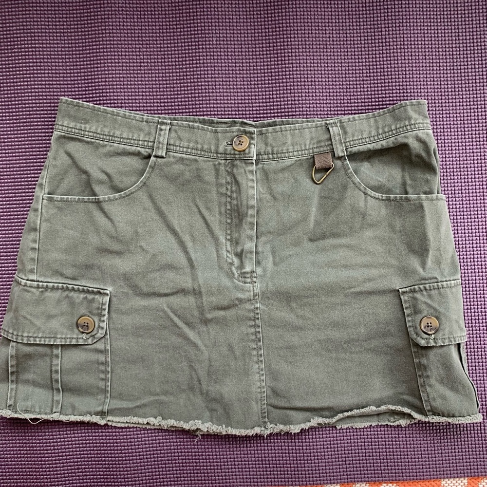 Wild Fable Green Cargo Skirt